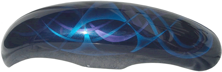 blue and purple flames