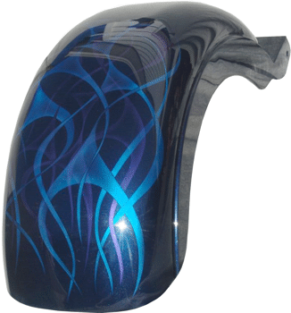 rear fender flames