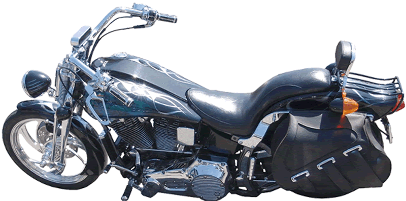 Harley with flames and airbrushing