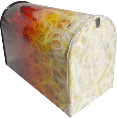 Real flames mailbox