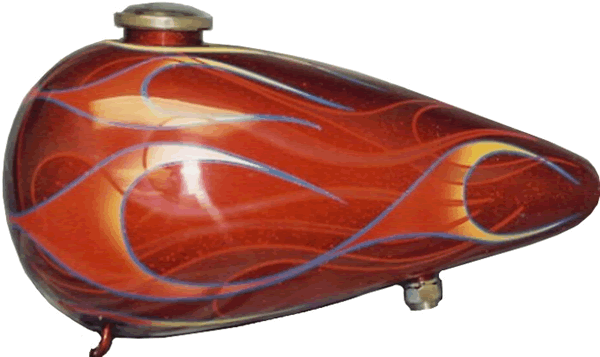 Classic flames blended Red to Yellow