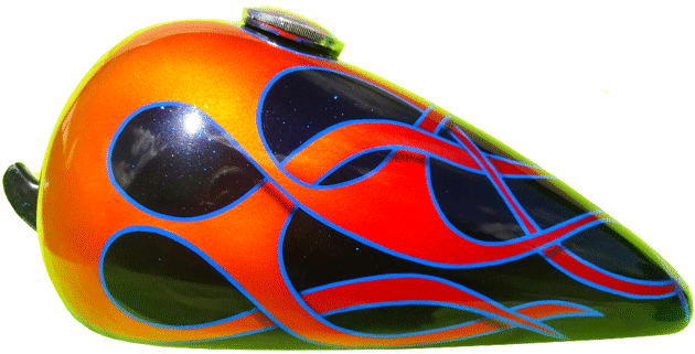 flames with drop shadows