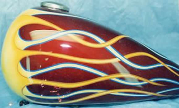flames very thin