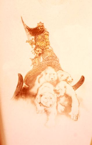 Polar Bears in Frazetta style