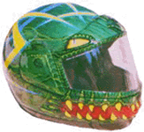 ATV helmet reptilian