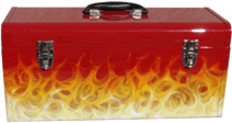 toolbox Red real fire