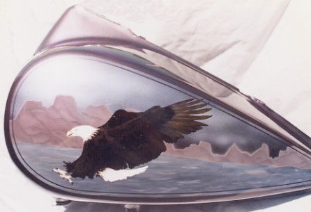 airbrushed eagle